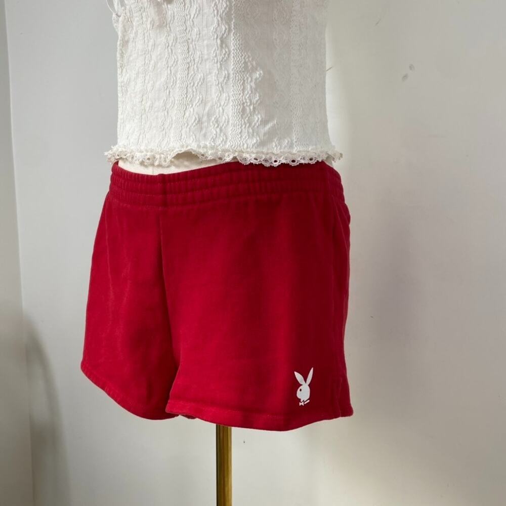 Playboy x Pacsun Womens Sweat Shorts Size M Athletic Workout Gym Active Red